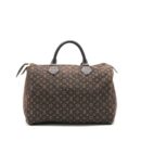 AAA Replica Louis Vuitton LV SPEEDY 30 MIN LIN MONOGRAM MINI BROWN GHW