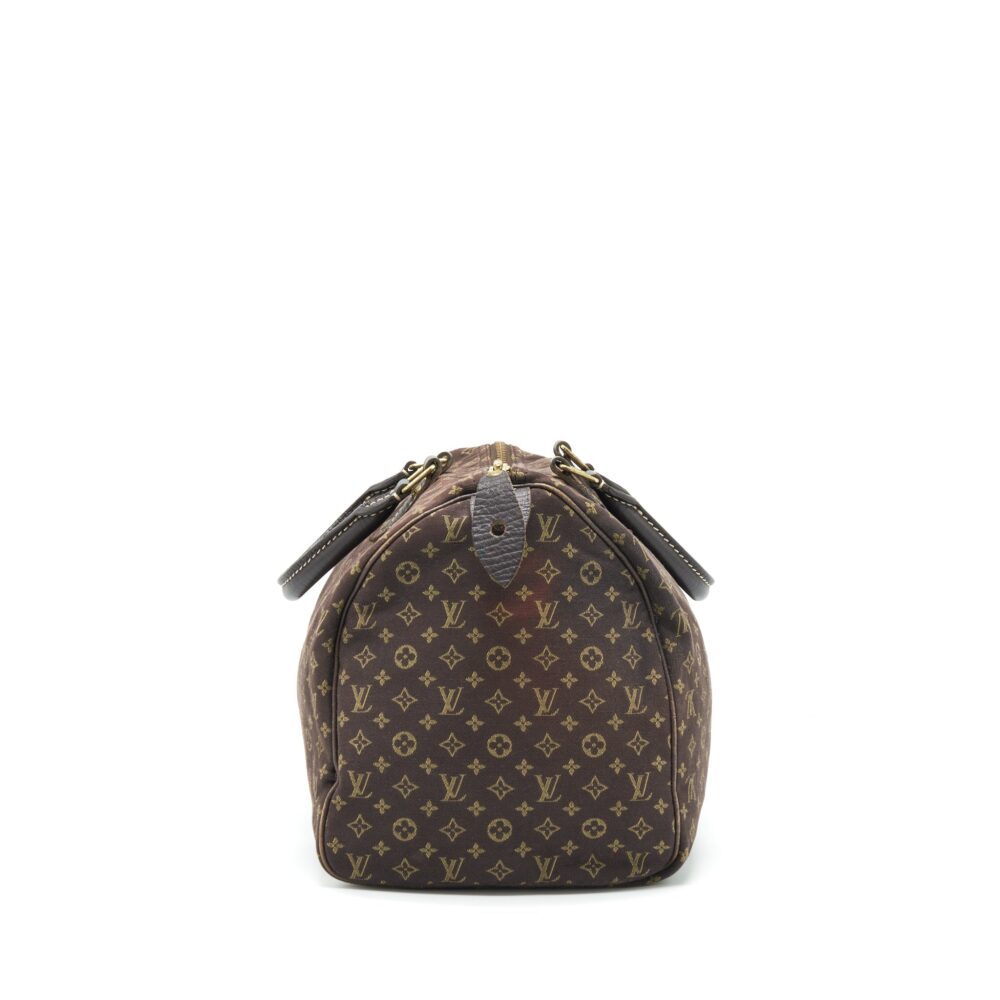 AAA Replica Louis Vuitton LV SPEEDY 30 MIN LIN MONOGRAM MINI BROWN GHW
