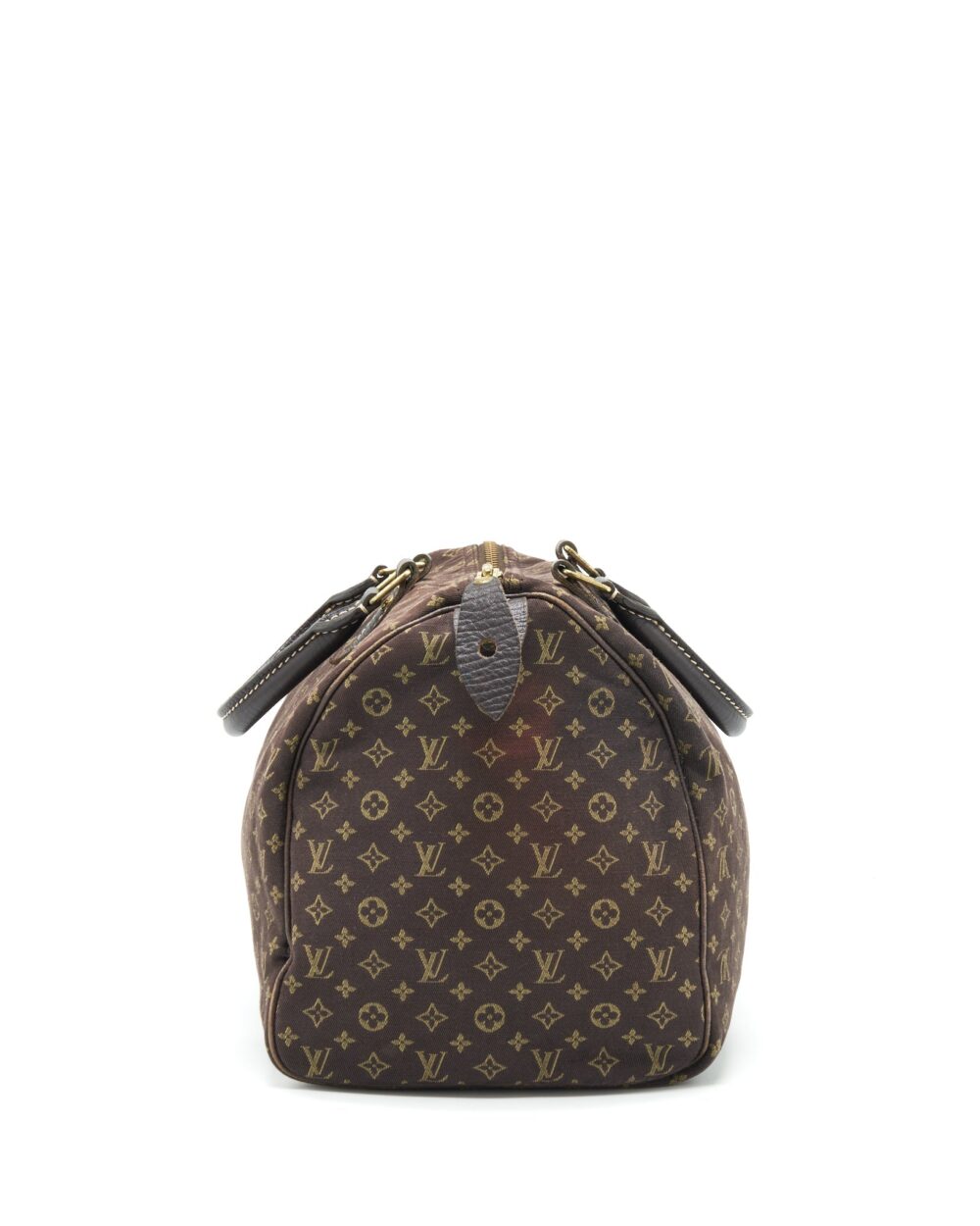 AAA Replica Louis Vuitton LV SPEEDY 30 MIN LIN MONOGRAM MINI BROWN GHW