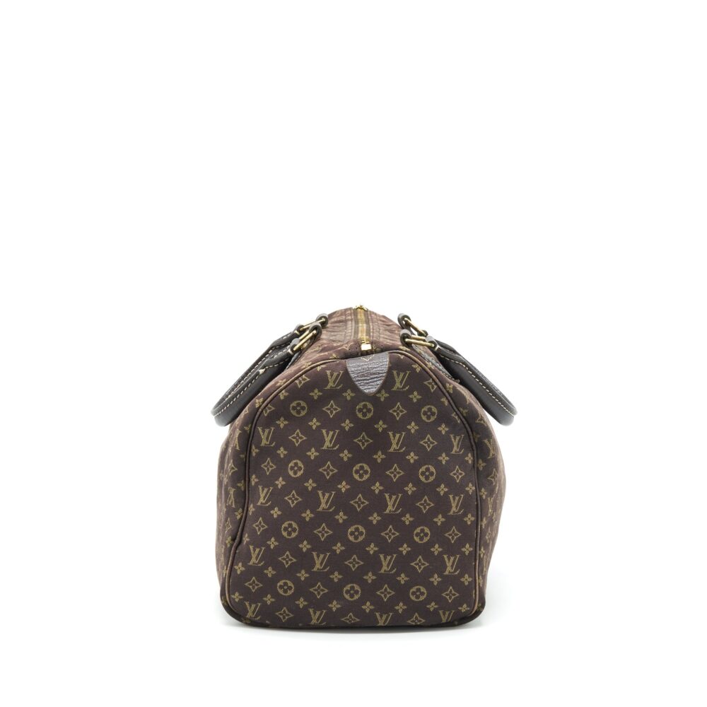 AAA Replica Louis Vuitton LV SPEEDY 30 MIN LIN MONOGRAM MINI BROWN GHW
