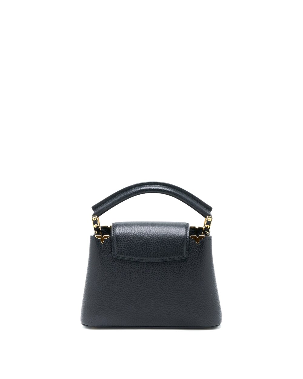 AAA Replica Louis Vuitton LV CAPUCINES MINI TAURILLON LIMITED EDITION BLACK GHW (NEW VERSION)