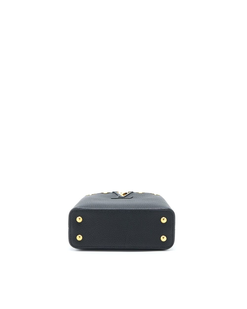 AAA Replica Louis Vuitton LV CAPUCINES MINI TAURILLON LIMITED EDITION BLACK GHW (NEW VERSION)