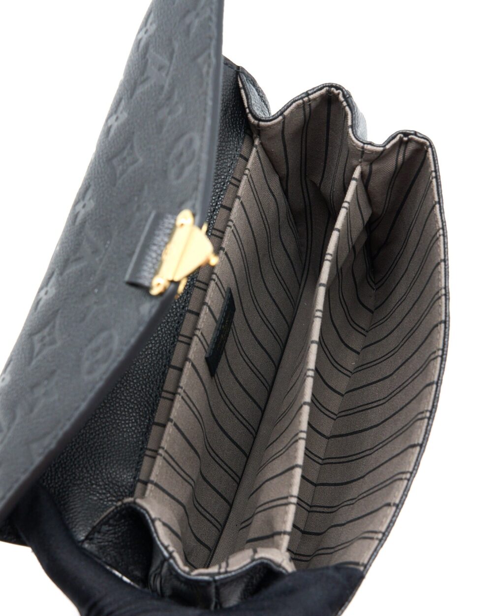 AAA Replica Louis Vuitton LV POCHETTE METIS MONOGRAM EMPREINTE BLACK GHW (NEW VERSION)