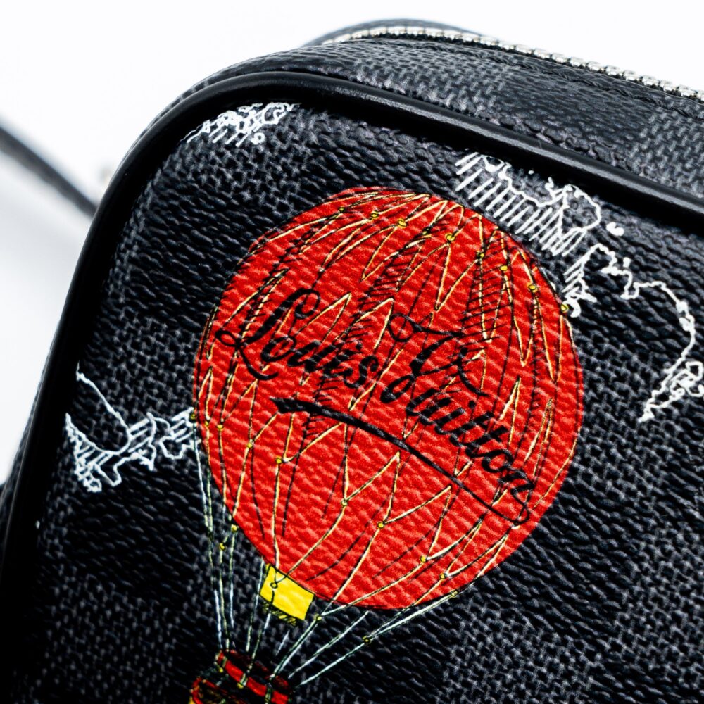 AAA Replica Louis Vuitton LV GRAPHITE MAP DANUBE PM CROSSBODY BAG DAMIER CANVAS / MULTICOLOR SHW