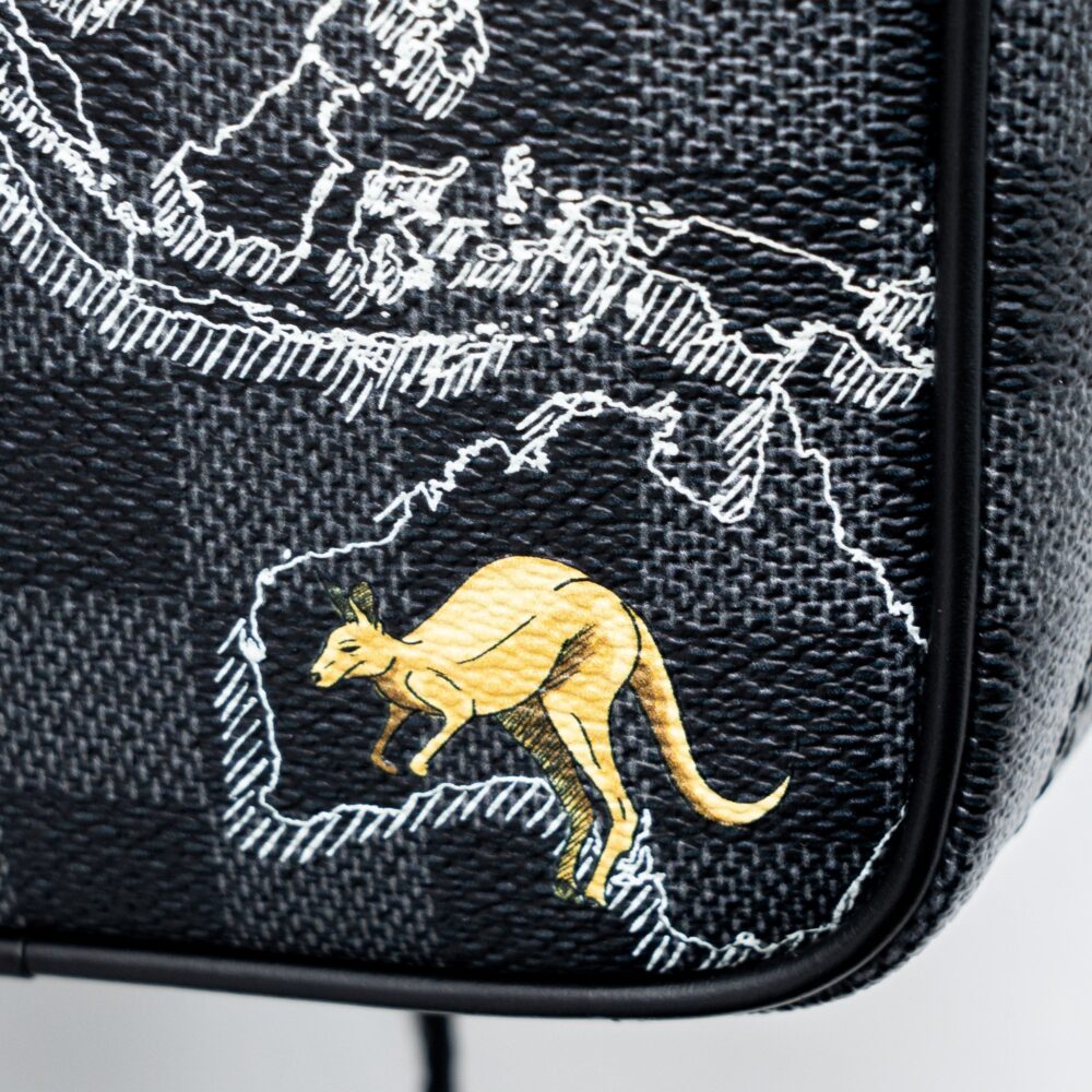 AAA Replica Louis Vuitton LV GRAPHITE MAP DANUBE PM CROSSBODY BAG DAMIER CANVAS / MULTICOLOR SHW