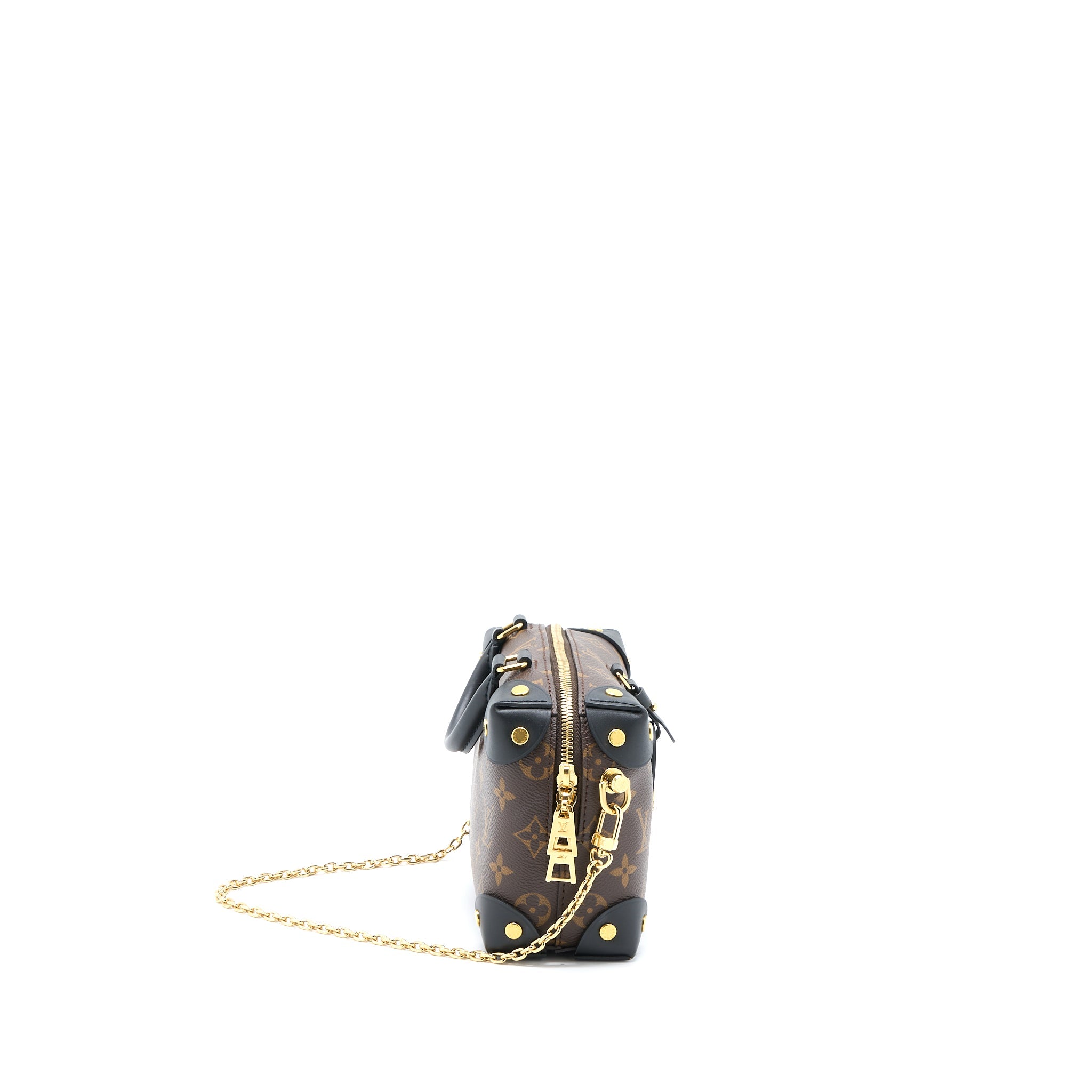 AAA Replica Louis Vuitton LV PETITE MALLE SOUPLE BAG MONOGRAM CANVAS/BLACK GHW