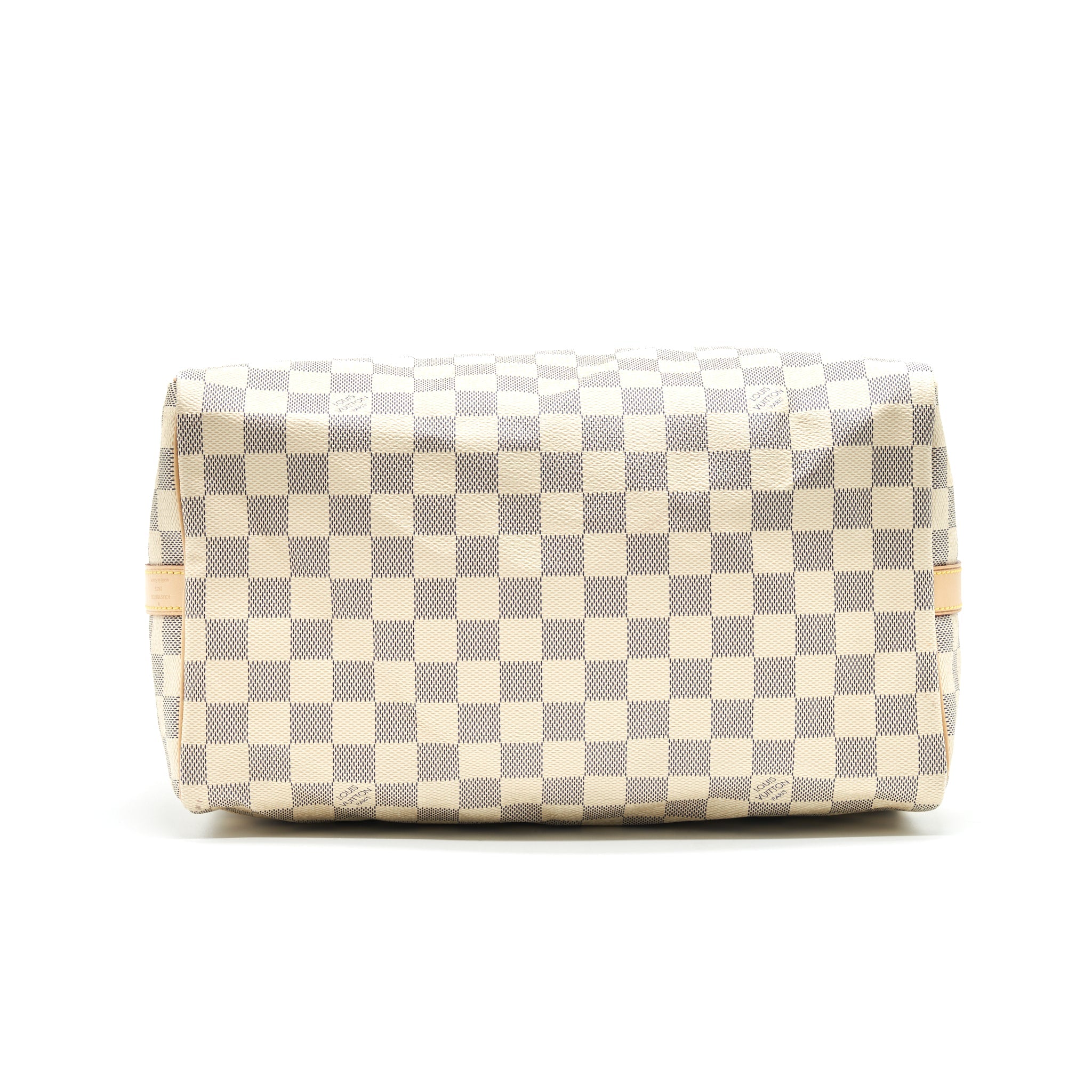 AAA Replica Louis Vuitton LV SPEEDY 30 WITH STRAP DAMIER AZUR CANVAS