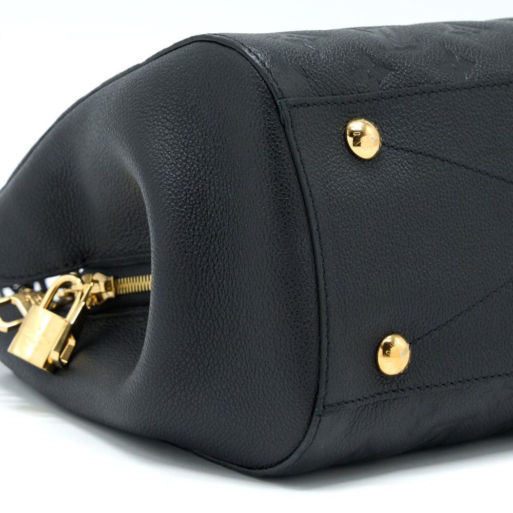AAA Replica Louis Vuitton LV MONTAIGNE MM MONOGRAM EMPREINTE BLACK GHW