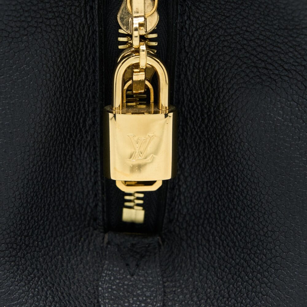 AAA Replica Louis Vuitton LV MONTAIGNE MM MONOGRAM EMPREINTE BLACK GHW