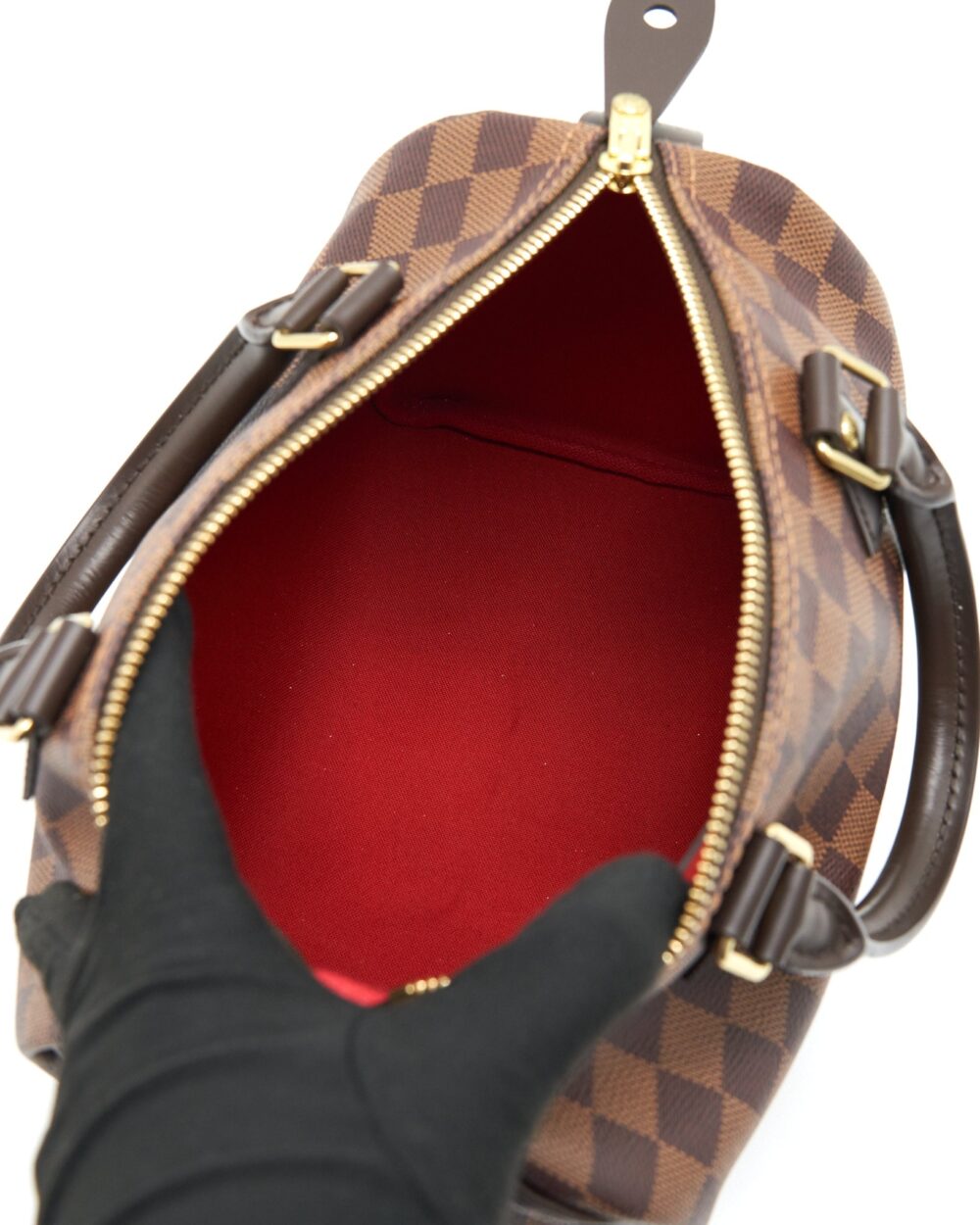 AAA Replica Louis Vuitton LV SPEEDY 25 DAMIER EBENE CANVAS