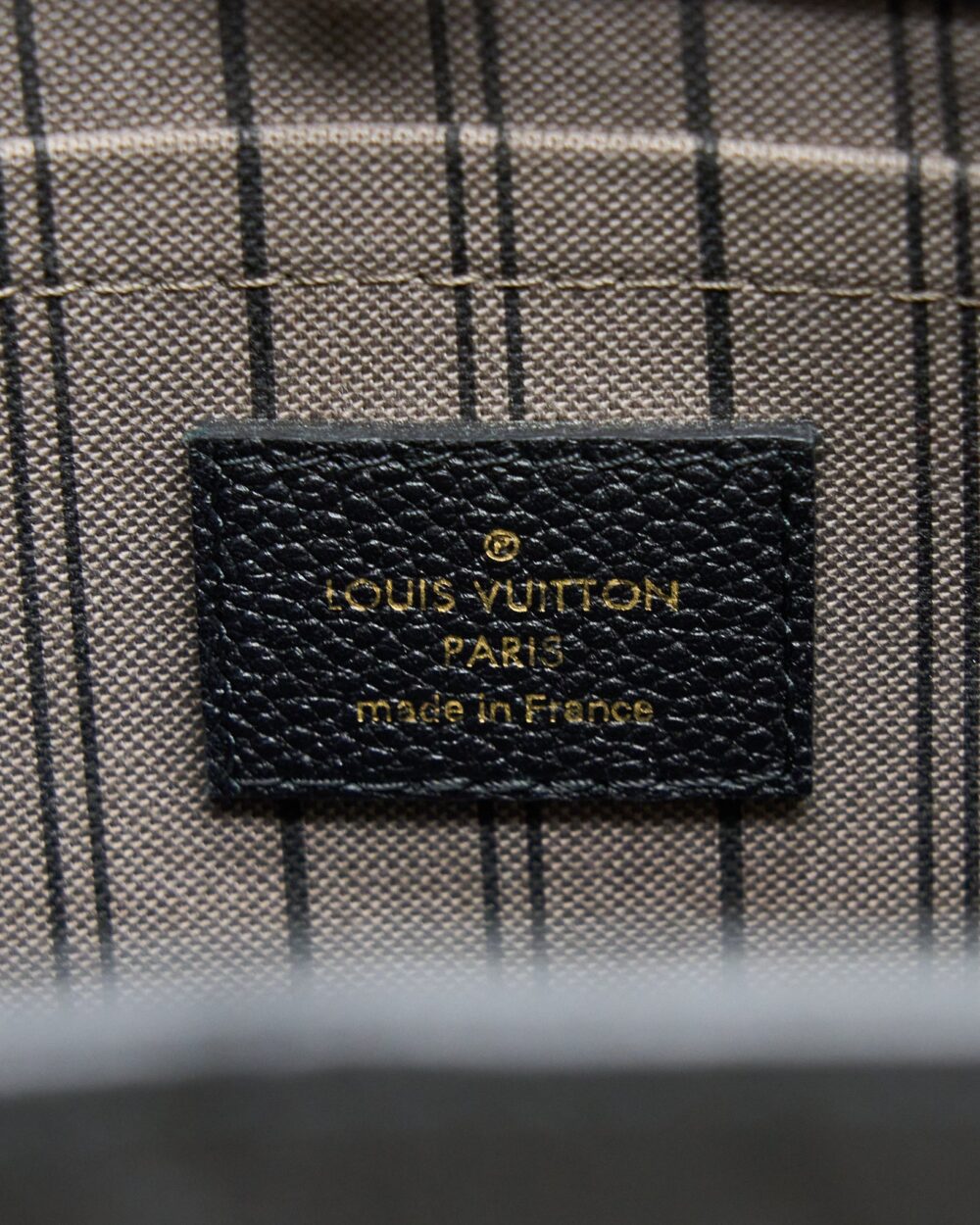 AAA Replica Louis Vuitton LV MONTAIGNE MM MONOGRAM EMPREINTE BLACK GHW