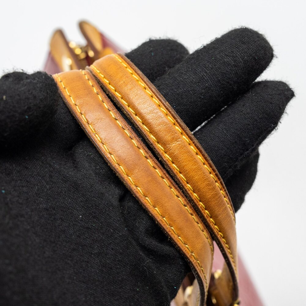 AAA Replica Louis Vuitton LV VERNIS BREA MM BAG MONOGRAM PATENT ROSE INDIAN GHW