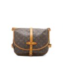 AAA Replica Louis Vuitton LV VINTAGE SAUMUR CLOTH CROSSBODY BAG MONOGRAM CANVAS GHW