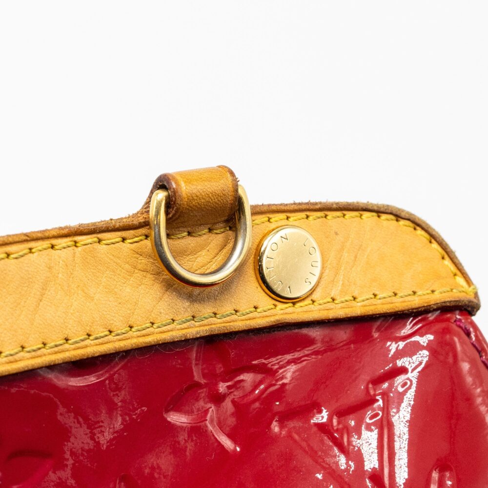 AAA Replica Louis Vuitton LV VERNIS BREA MM BAG MONOGRAM PATENT ROSE INDIAN GHW
