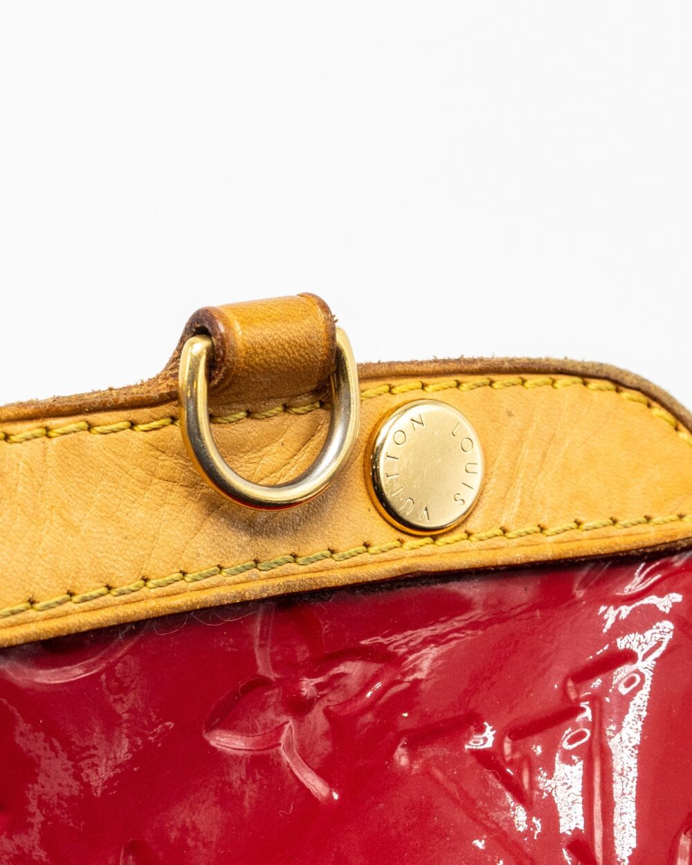 AAA Replica Louis Vuitton LV VERNIS BREA MM BAG MONOGRAM PATENT ROSE INDIAN GHW
