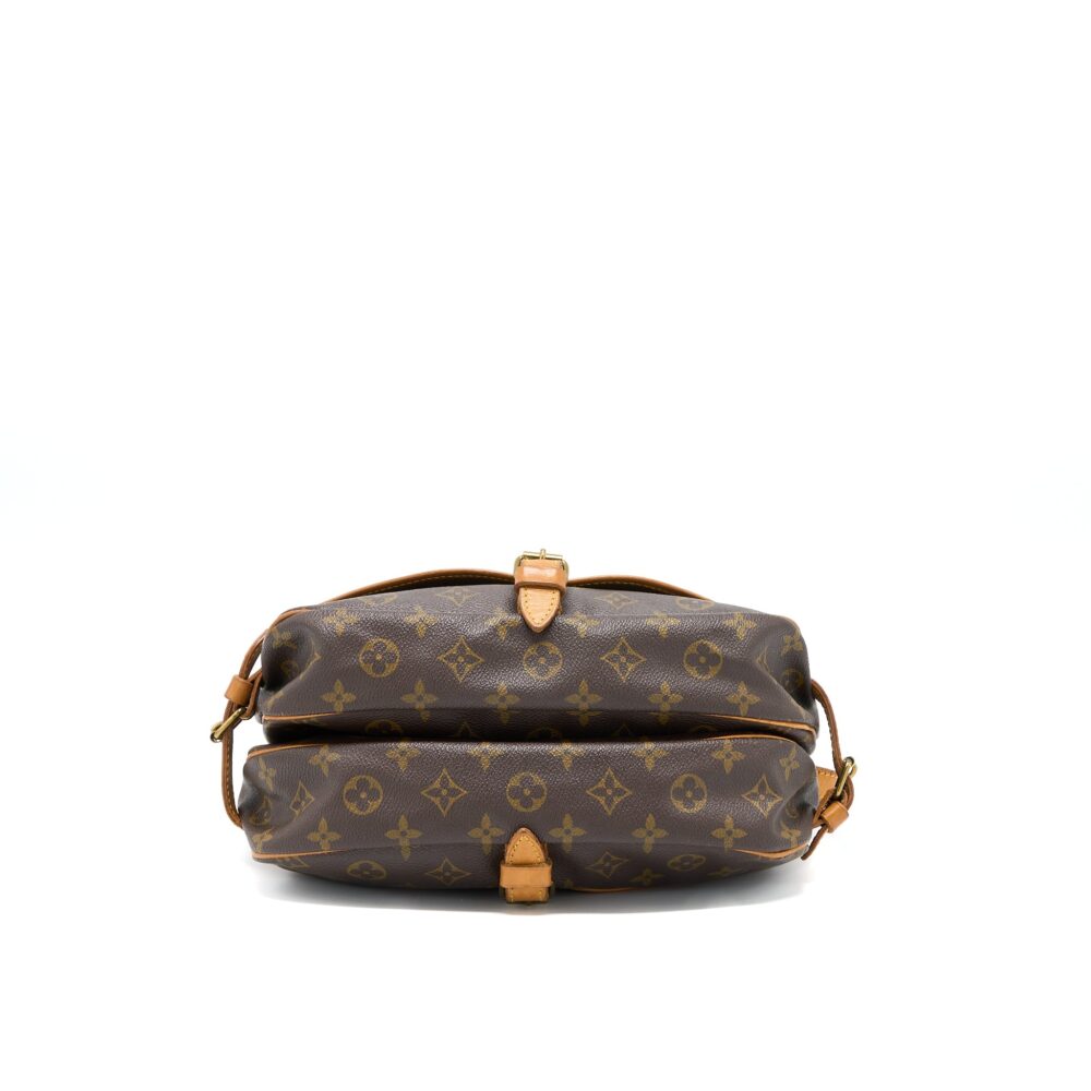AAA Replica Louis Vuitton LV VINTAGE SAUMUR CLOTH CROSSBODY BAG MONOGRAM CANVAS GHW