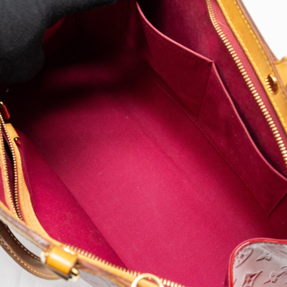 AAA Replica Louis Vuitton LV VERNIS BREA MM BAG MONOGRAM PATENT ROSE INDIAN GHW