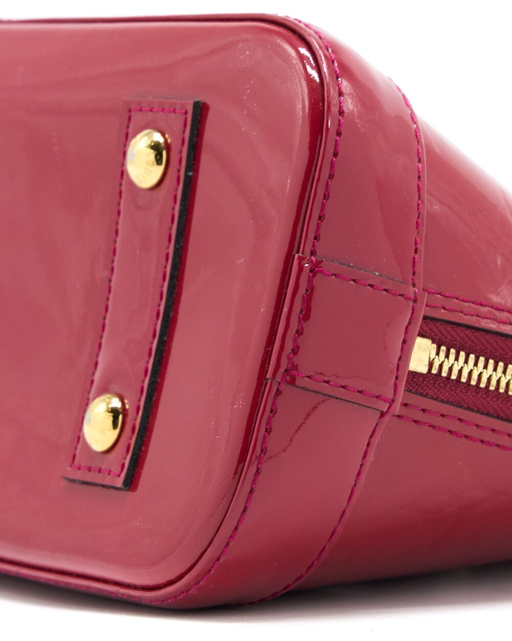 AAA Replica Louis Vuitton LV ALMA BB VERNIS ROSE INDIAN GHW