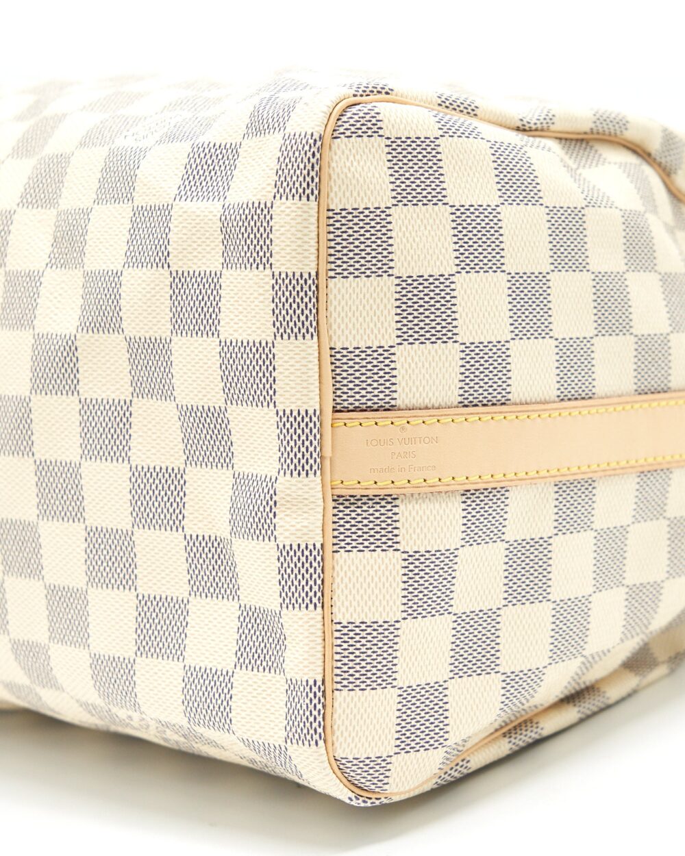 AAA Replica Louis Vuitton LV SPEEDY 30 WITH STRAP DAMIER AZUR CANVAS
