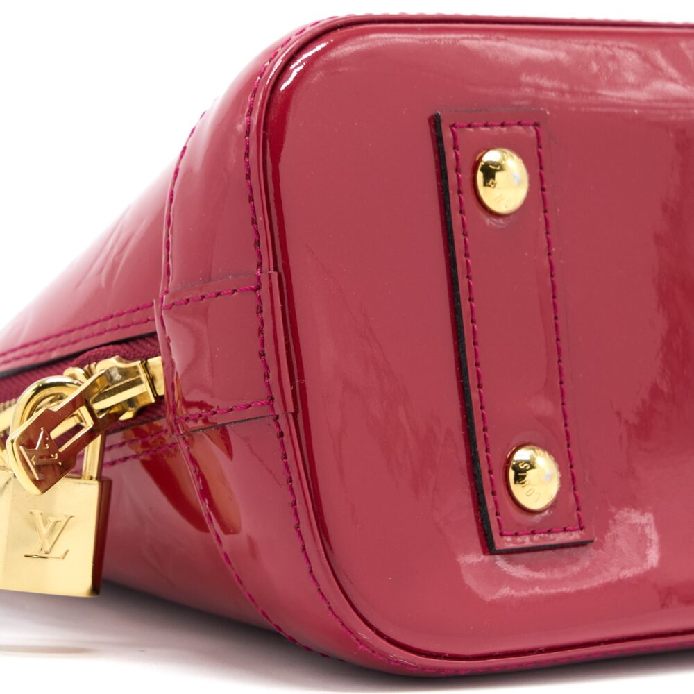 AAA Replica Louis Vuitton LV ALMA BB VERNIS ROSE INDIAN GHW