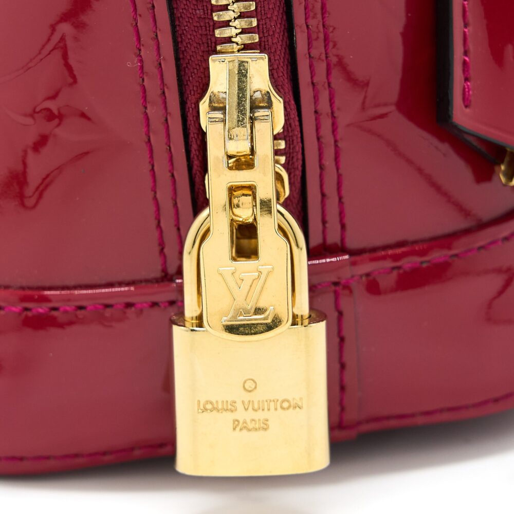 AAA Replica Louis Vuitton LV ALMA BB VERNIS ROSE INDIAN GHW
