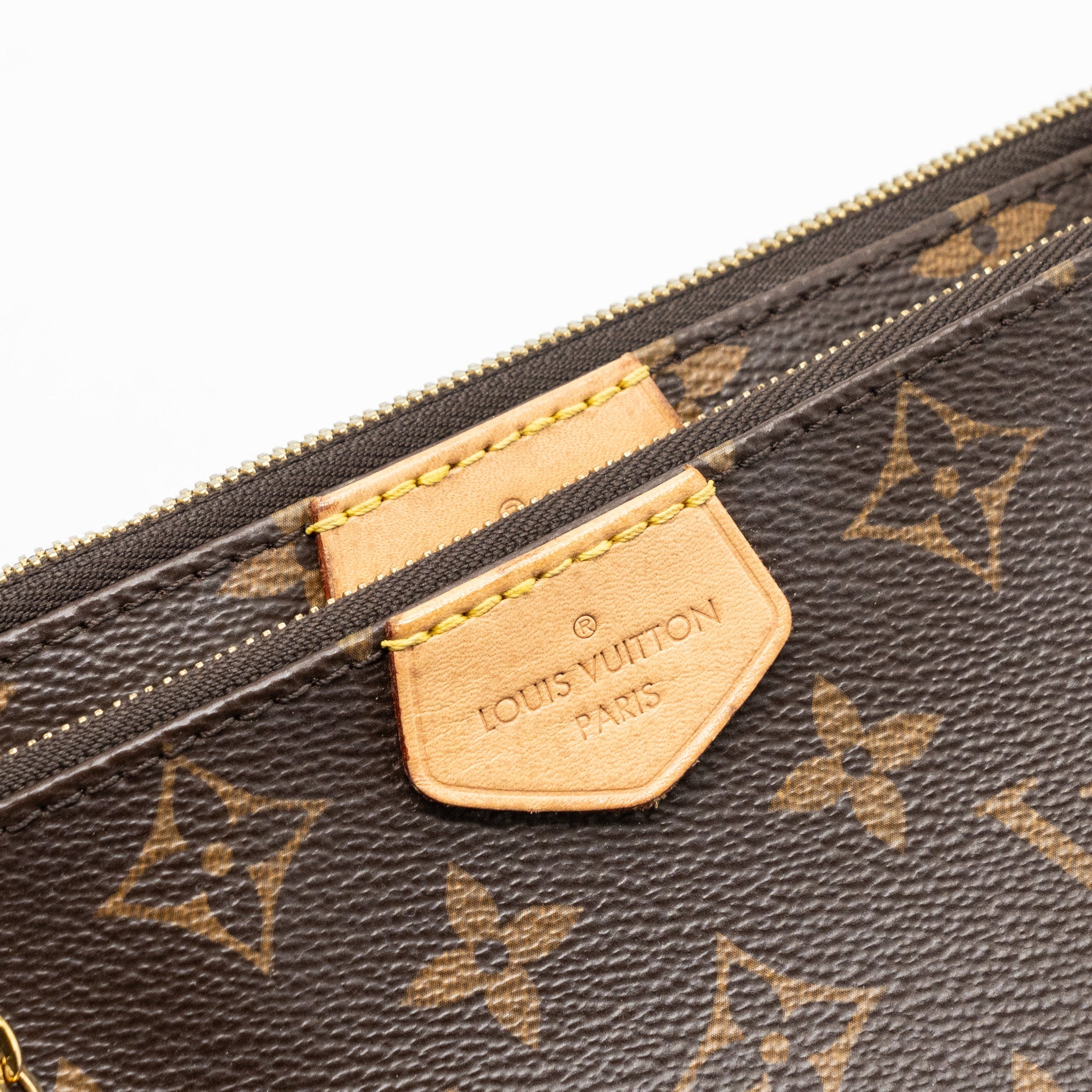 AAA Replica Louis Vuitton LV MULTI POCHETTE ROSE CLAIR STRAP MONOGRAM CANVAS GHW