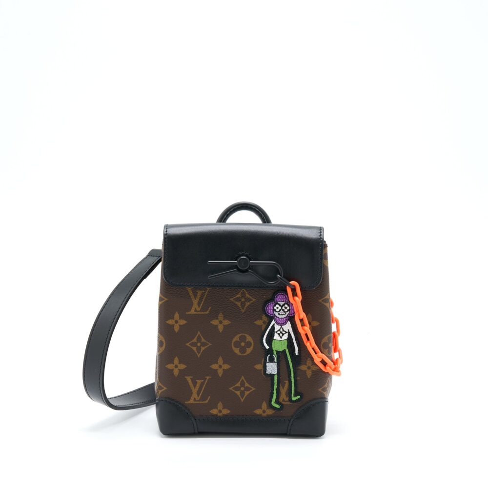 AAA Replica Louis Vuitton LV STEAMER XS MONOGRAM CANVAS BLACK HARDWARE