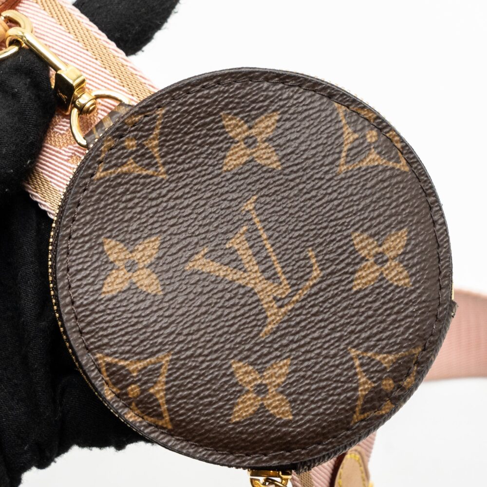 AAA Replica Louis Vuitton LV MULTI POCHETTE ROSE CLAIR STRAP MONOGRAM CANVAS GHW