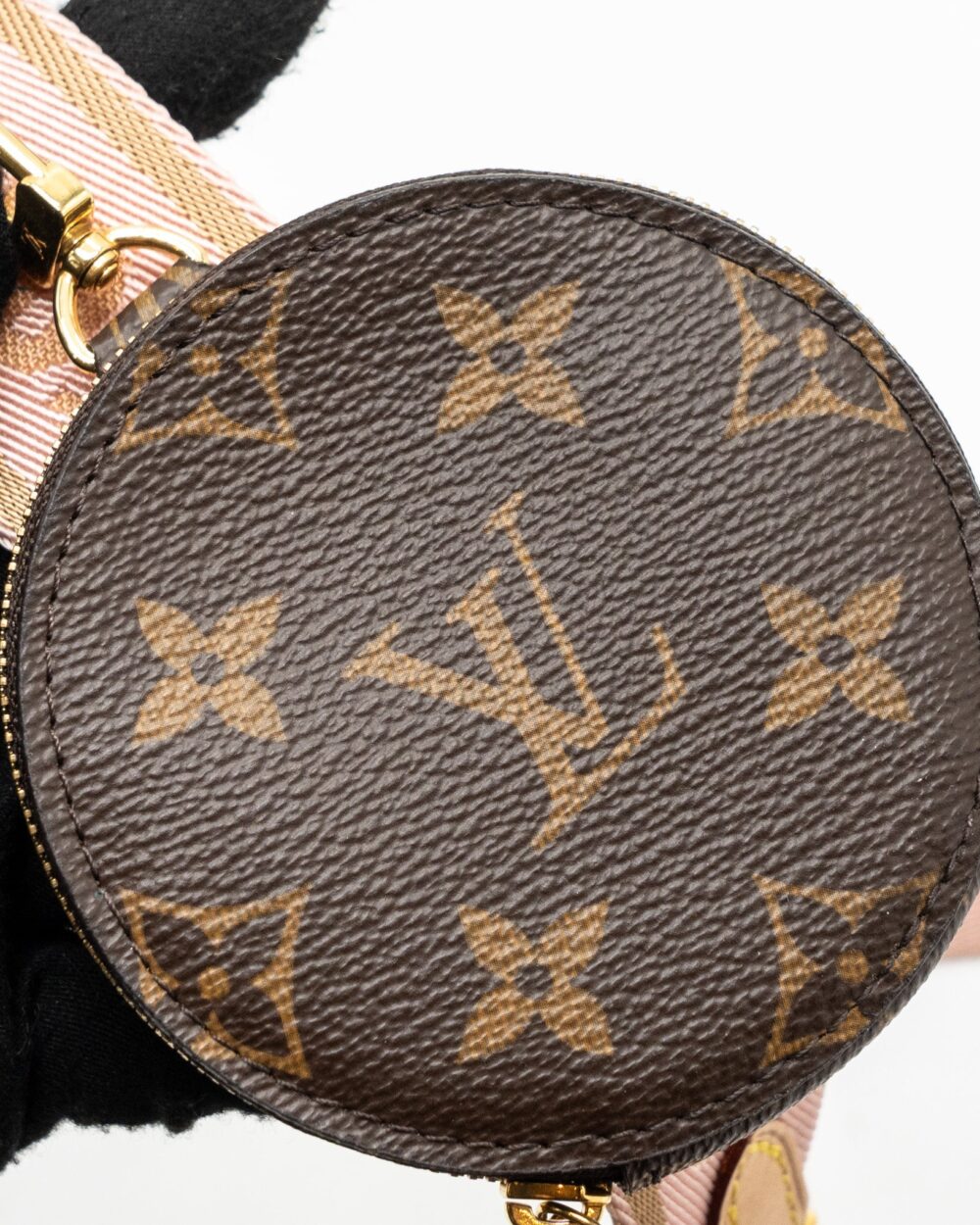 AAA Replica Louis Vuitton LV MULTI POCHETTE ROSE CLAIR STRAP MONOGRAM CANVAS GHW