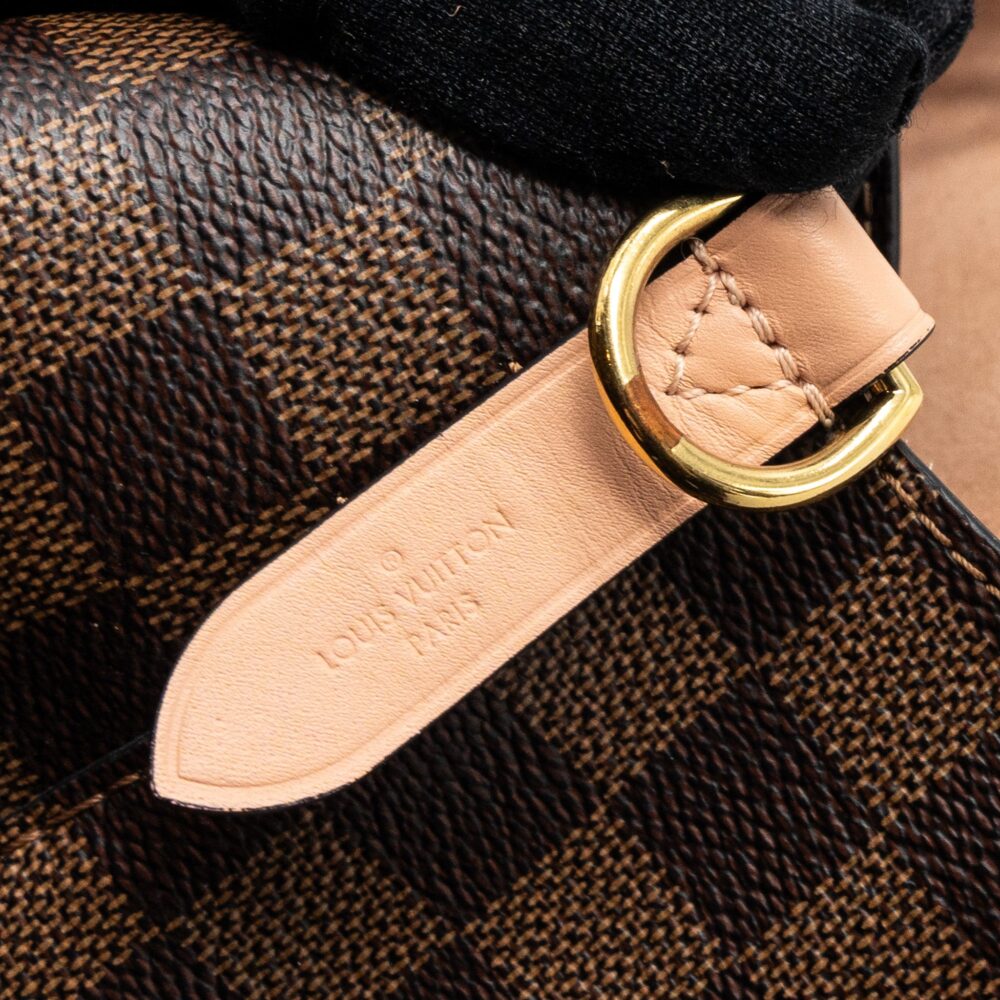 AAA Replica Louis Vuitton LV NEONOE MM DAMIER EBENE CANVAS LIGHT PINK GHW