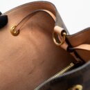 AAA Replica Louis Vuitton LV NEONOE MM DAMIER EBENE CANVAS LIGHT PINK GHW