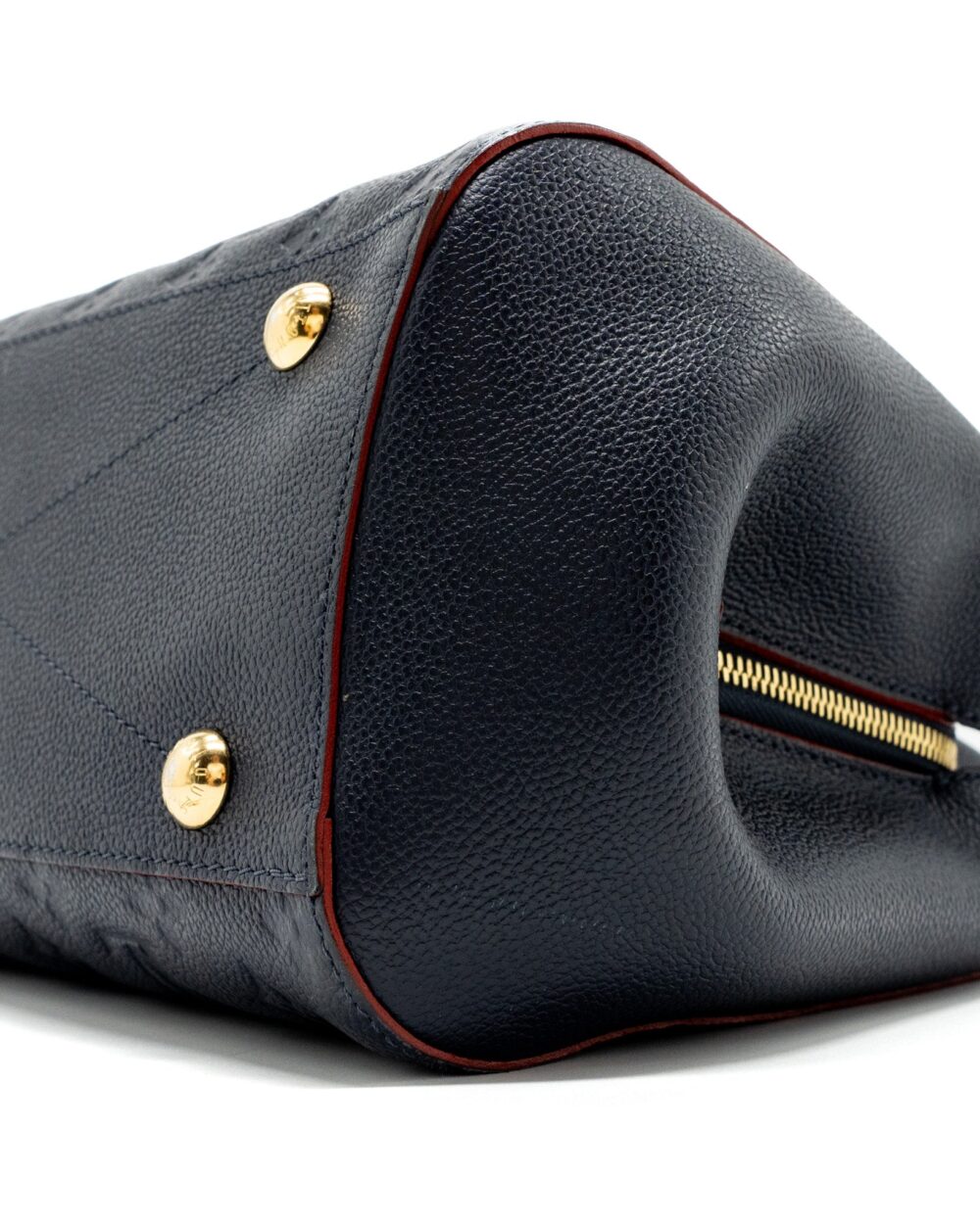 AAA Replica Louis Vuitton LV MONTAIGNE MM MONOGRAM EMPREINTE NAVY GHW