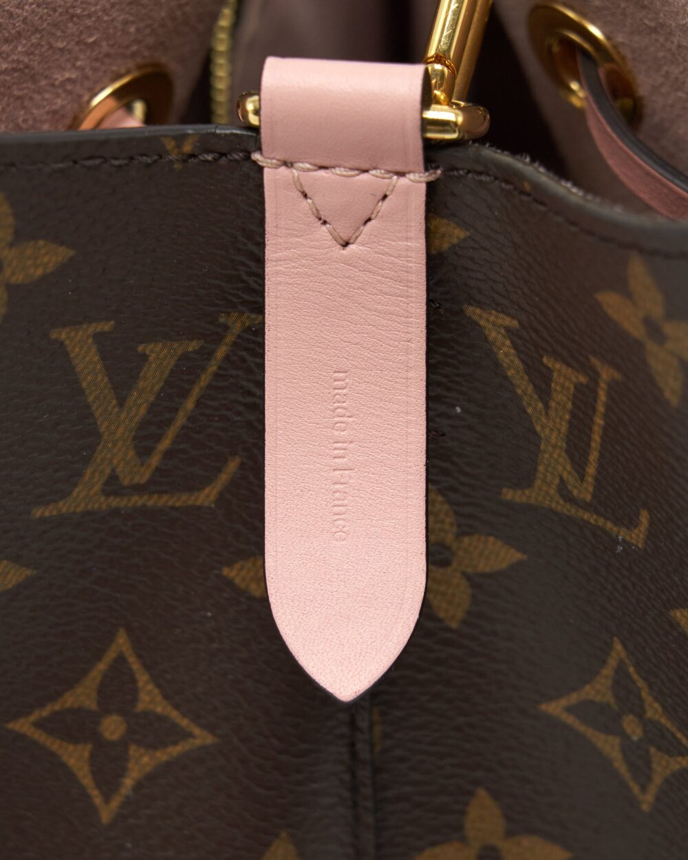 AAA Replica Louis Vuitton LV NEONOE MONOGRAM CANVAS PINK STRAP YEAR 2017