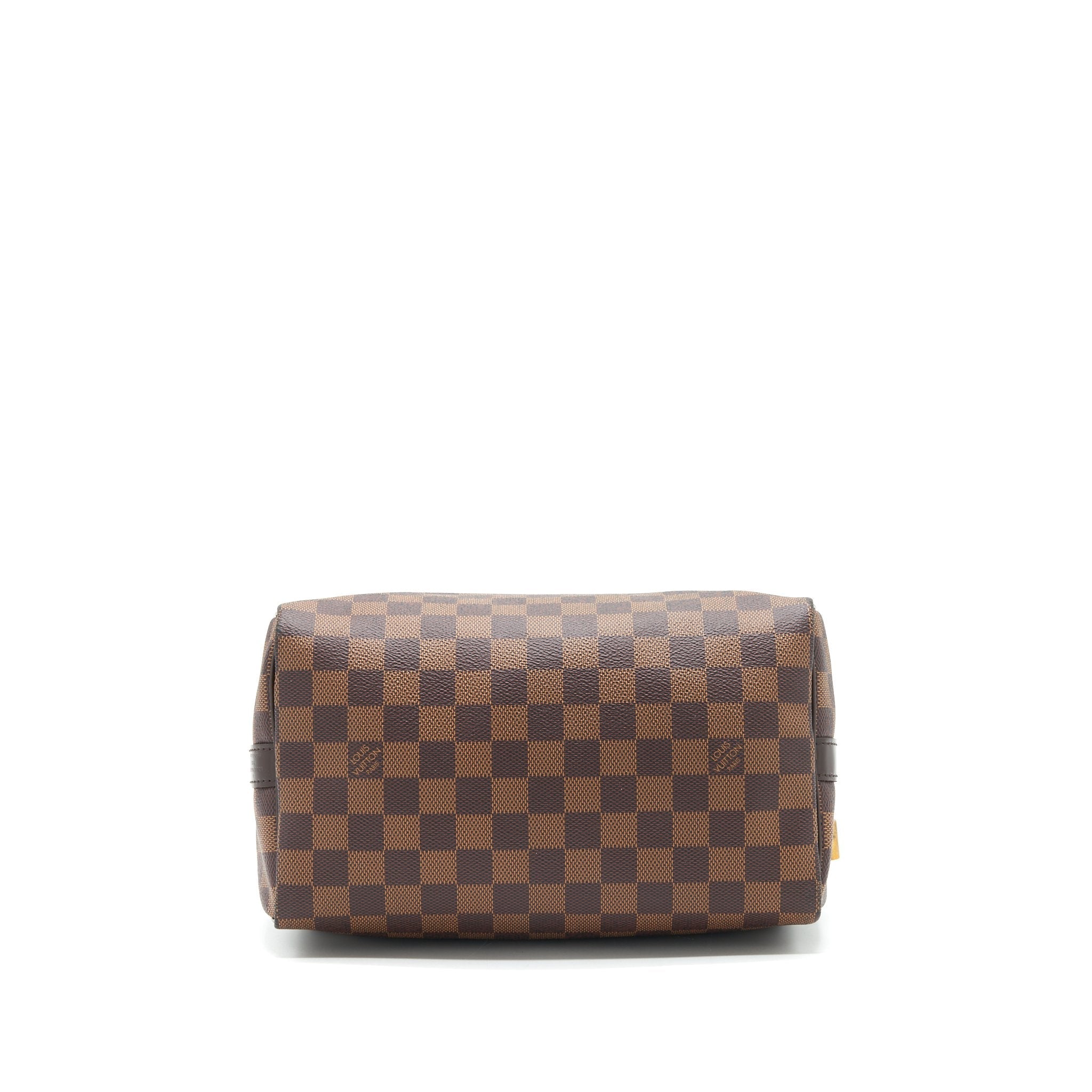 AAA Replica Louis Vuitton LV SPEEDY 25 DAMIER EBENE WITH STRAP