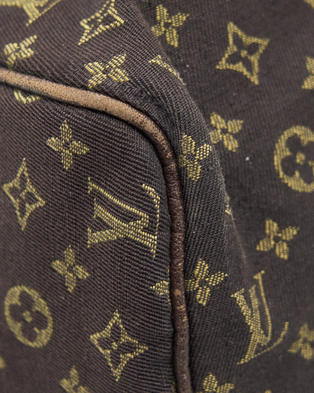 AAA Replica Louis Vuitton LV SPEEDY 30 MIN LIN MONOGRAM MINI BROWN GHW