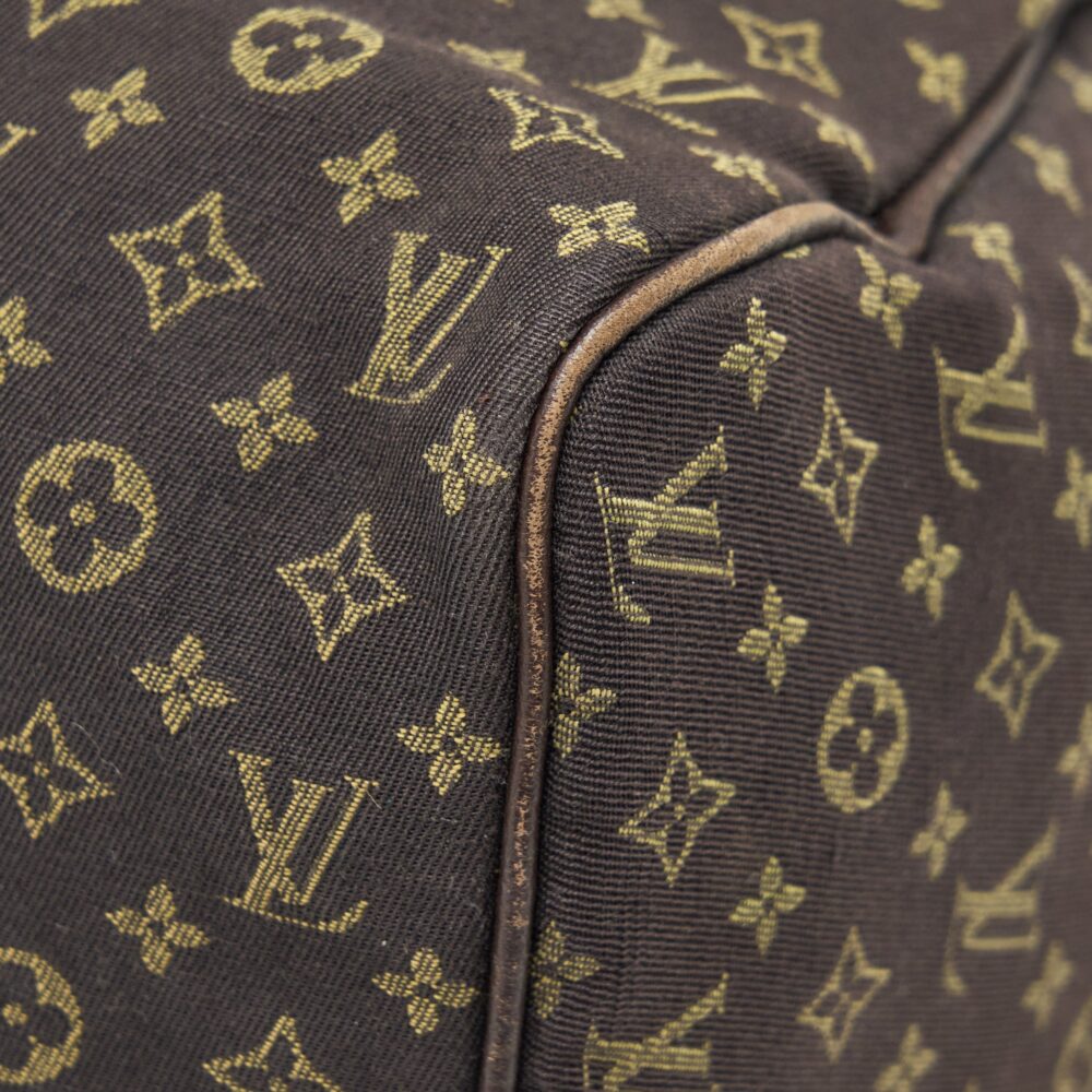 AAA Replica Louis Vuitton LV SPEEDY 30 MIN LIN MONOGRAM MINI BROWN GHW