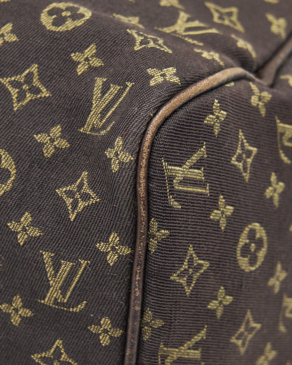 AAA Replica Louis Vuitton LV SPEEDY 30 MIN LIN MONOGRAM MINI BROWN GHW