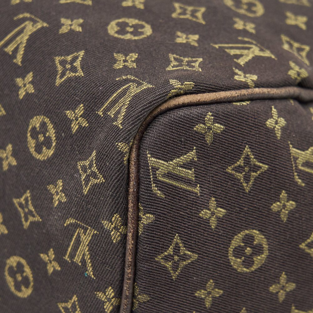 AAA Replica Louis Vuitton LV SPEEDY 30 MIN LIN MONOGRAM MINI BROWN GHW