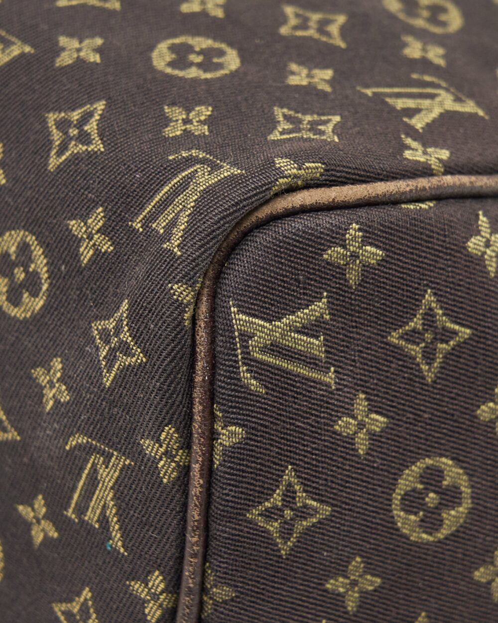 AAA Replica Louis Vuitton LV SPEEDY 30 MIN LIN MONOGRAM MINI BROWN GHW