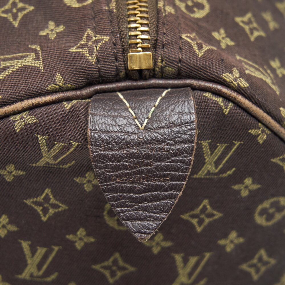 AAA Replica Louis Vuitton LV SPEEDY 30 MIN LIN MONOGRAM MINI BROWN GHW