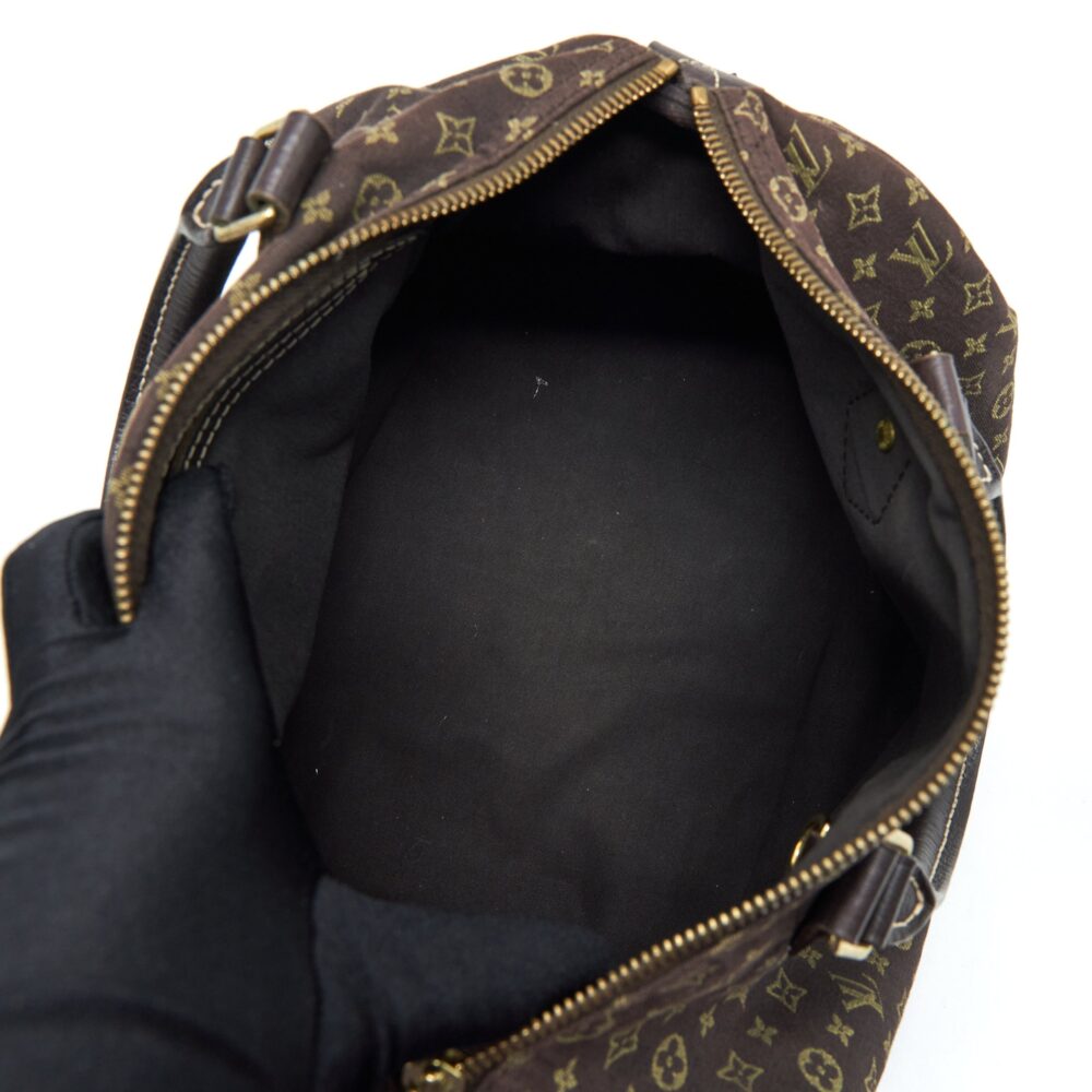 AAA Replica Louis Vuitton LV SPEEDY 30 MIN LIN MONOGRAM MINI BROWN GHW