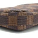 AAA Replica Louis Vuitton LV MINI POCHETTE ACCESSORIES DAMIER EBENE GHW