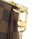 AAA Replica Louis Vuitton LV MINI POCHETTE ACCESSORIES DAMIER EBENE GHW