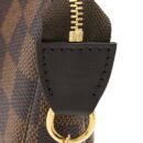 AAA Replica Louis Vuitton LV MINI POCHETTE ACCESSORIES DAMIER EBENE GHW