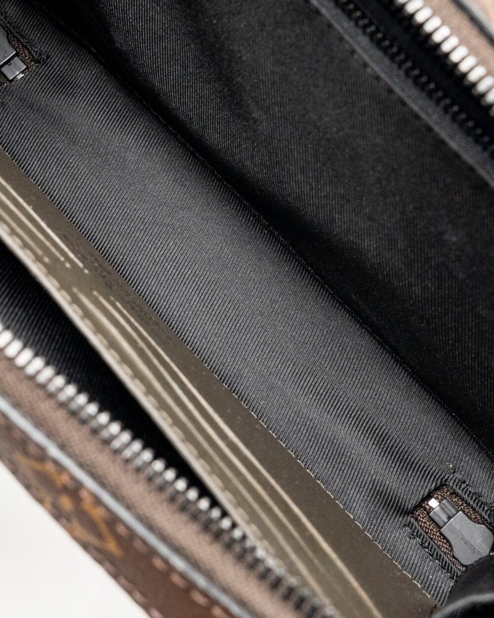 AAA Replica Louis Vuitton LV SOFT TRUNK WALLET TAIGA / MONOGRAM CANVAS KHAKI GREEN BLACK HARDWARE