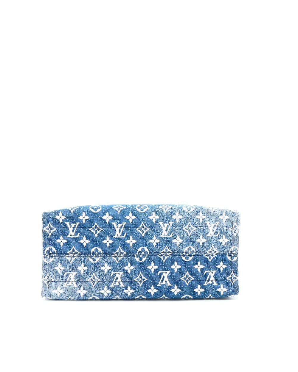 AAA Replica Louis Vuitton LV ONTHEGO MM MONOGRAM DENIM BLUE GHW