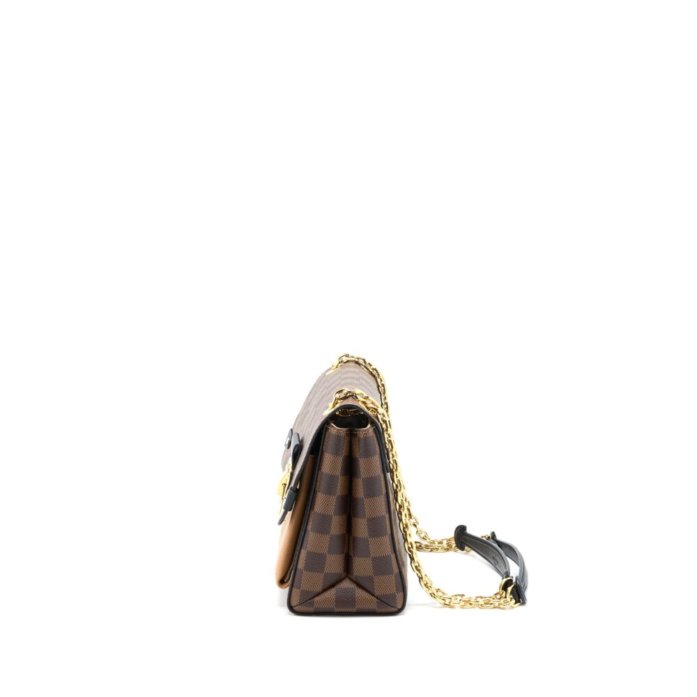AAA Replica Louis Vuitton LV VAVIN PM DAMIER EBENE CANVAS BEIGE GHW