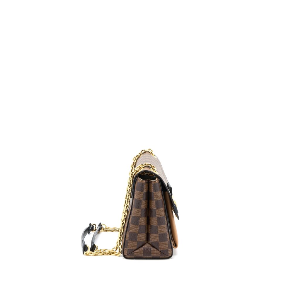 AAA Replica Louis Vuitton LV VAVIN PM DAMIER EBENE CANVAS BEIGE GHW