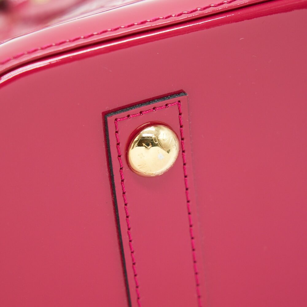 AAA Replica Louis Vuitton LV ALMA PM PATENT LEATHER INDIAN ROSE
