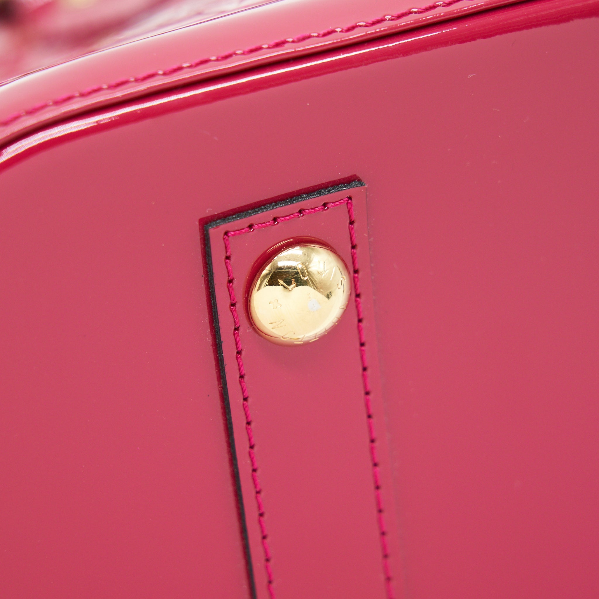 AAA Replica Louis Vuitton LV ALMA PM PATENT LEATHER INDIAN ROSE